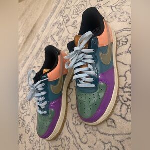 Nike Air Force 1 Low x UNDEFEATED Multicolor Patent Sneakers - Women’s 10